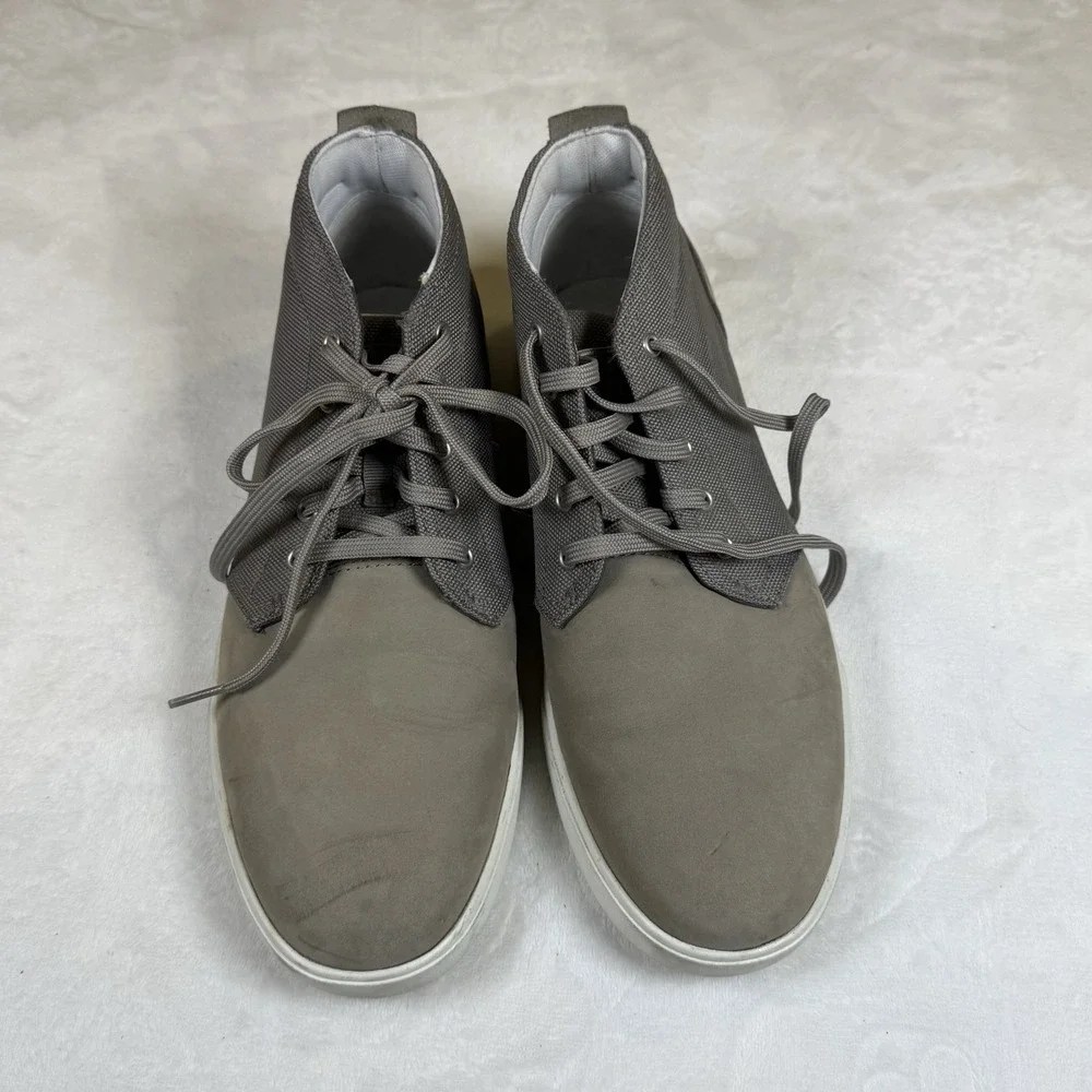 Timberland Groveton LTT Chukka Mens 10.5 Gray Nubuck Leather Sneakers A1G1F